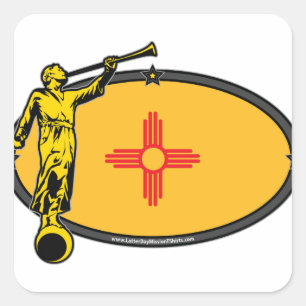 Adesivo Quadrado Missão de New mexico LDS nenhum anjo Moroni da