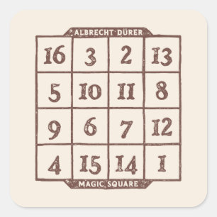 Adesivo Quadrado Mistério da Praça Albrecht Dürer