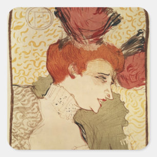 Adesivo Quadrado Mlle de Henri de Toulouse-Lautrec  . Emprestador