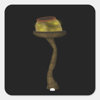 Adesivo Quadrado Mobiliário brilhante lâmpada de chão de fogos