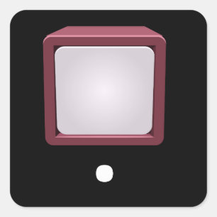 Adesivo Quadrado Mobiliário para sacos de falhas, simplesmente rosa