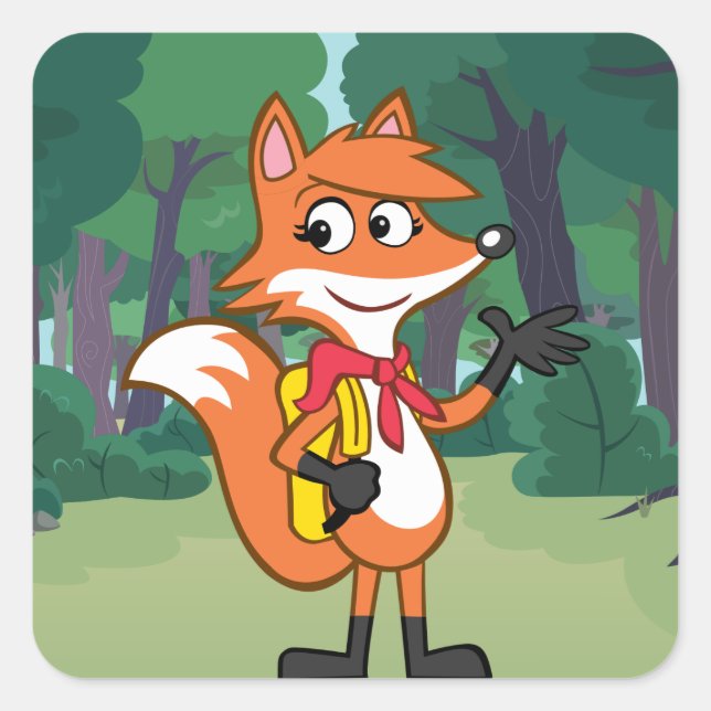 Adesivo Quadrado modelo (Frente)