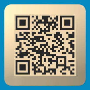 Adesivo Quadrado Modelo de código QR instantaneamente editável Fa