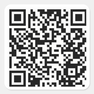 Adesivo Quadrado Modelo de Código QR Personalizado