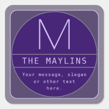 Modelo de Design retromoderno editável | Púrpura