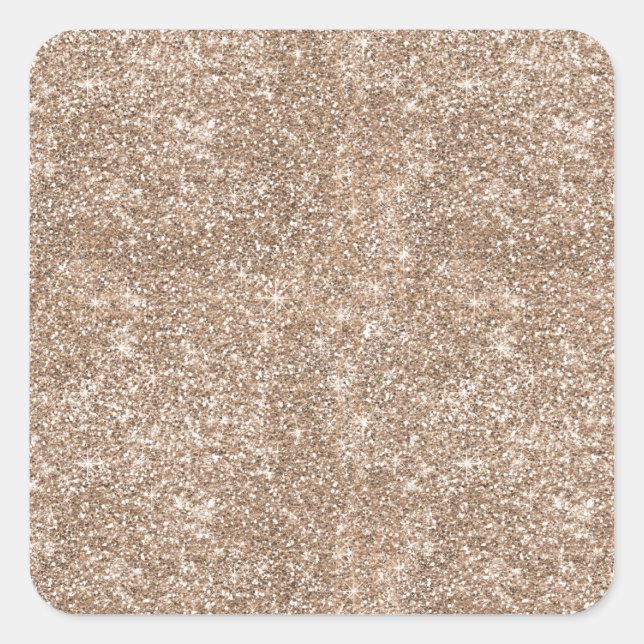 Adesivo Quadrado Modelo de Faaux Gold Foil Glitter Background Spark (Frente)
