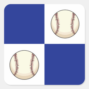 Adesivo Quadrado Modelo de Foto Engraçado Baseball