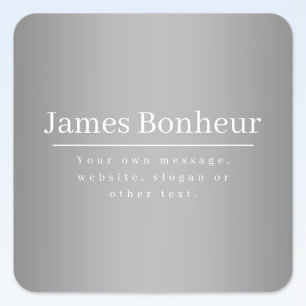 Adesivo Quadrado Modelo de Promocional editável para empresas, etc.