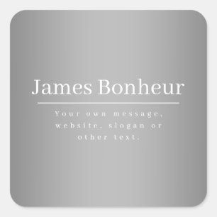 Adesivo Quadrado Modelo de Promocional editável para empresas, etc.