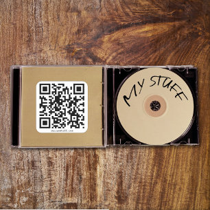 Adesivo Quadrado Modelo de URL do CÓDIGO QR