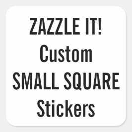 Adesivo Quadrado Modelo de Vazio SQUARE de Natal Personalizado