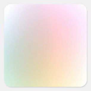 Adesivo Quadrado Modelo em Branco Colorido Moderno Elegante Tendênc