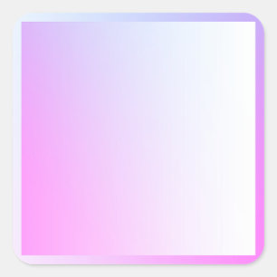 Adesivo Quadrado Modelo em Branco com Gradiente Duplo Roxo para Art