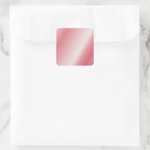 Adesivo Quadrado Modelo em Rosa Dourado Personalizado com Nome e Lo