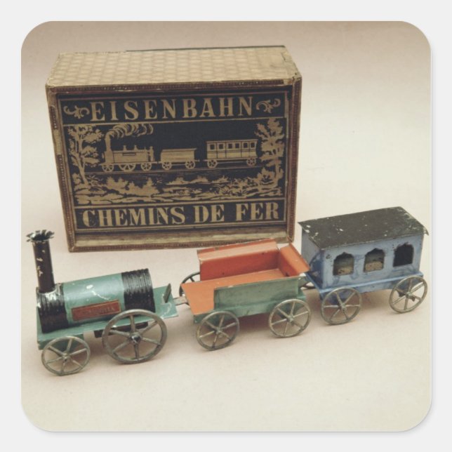 Adesivo Quadrado Modelo ferroviário, c.1870 (Frente)