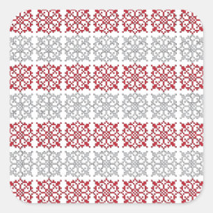 Adesivo Quadrado Modelo geométrico I do sinal SUN letão tradicion