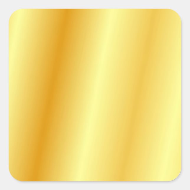 Adesivo Quadrado Modelo Glamouroso de Ouro Falso Elegante Moderno (Frente)