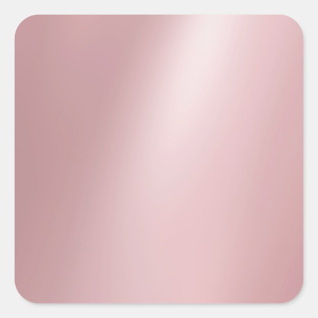 Adesivo Quadrado Modelo Moderno Elegante Tendência Rosa Dourado (Frente)
