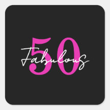 Modern 50th Birthday 50 and Fabulous Party