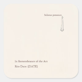 Adesivo Quadrado Modern Christian Baptism Keepsake