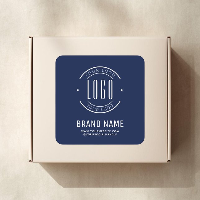 Adesivo Quadrado Modern custom company logo business branded (Criador carregado)