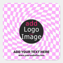 Modern Professional Custom Brand Checker Pink 