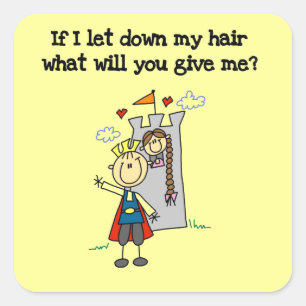 Adesivo Quadrado Modern Rapunzel