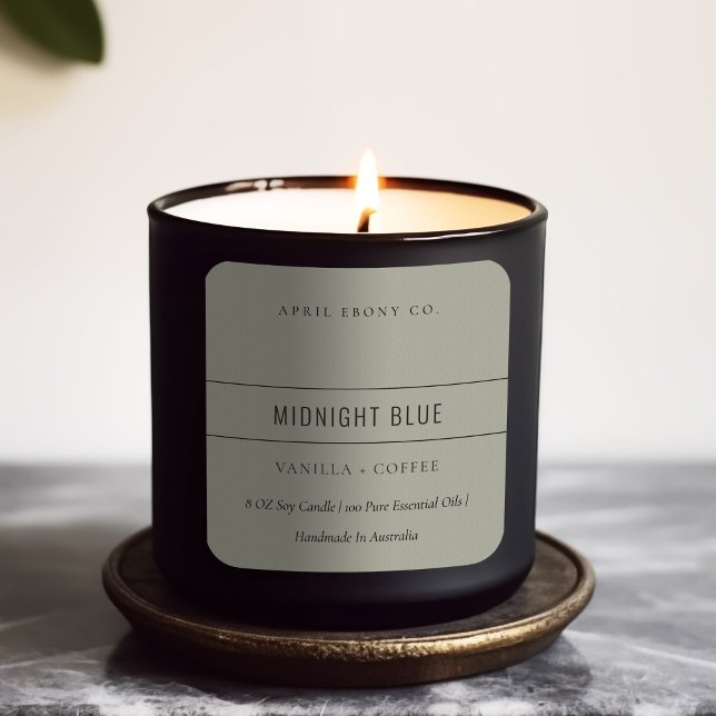 ADESIVO QUADRADO MODERNA MODERNA MODERNA MÍNIMA SIMPLES, VERDE DE C (Criador carregado)