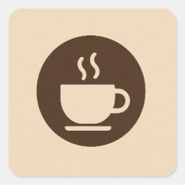Adesivo Quadrado ☕ moderno café Compre lealdade e Cartão de visita