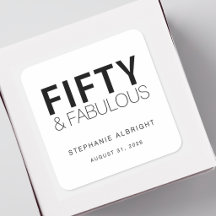 Moderno Cinquenta e Fabuloso Aniversário de 50 Ano