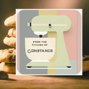 Adesivo Quadrado Moderno do século médio Da Cozinha dos Stickers