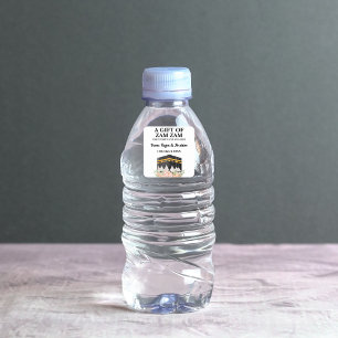 Adesivo Quadrado Moderno Zam Zam Muçulmano Água Hajj Umrah Gift