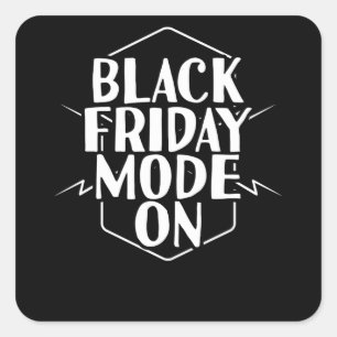 Adesivo Quadrado Modo Black Friday Em Compra