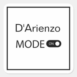 Adesivo Quadrado Modo D'Arienzo engraçado Tanguero Tango Dancer Mil