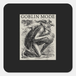 Adesivo Quadrado Modo Duende Goblincore Fairycore Grunge Medieval