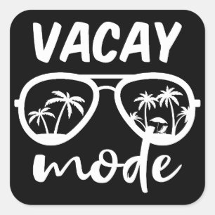 Adesivo Quadrado Modo Férias II - Férias em Família