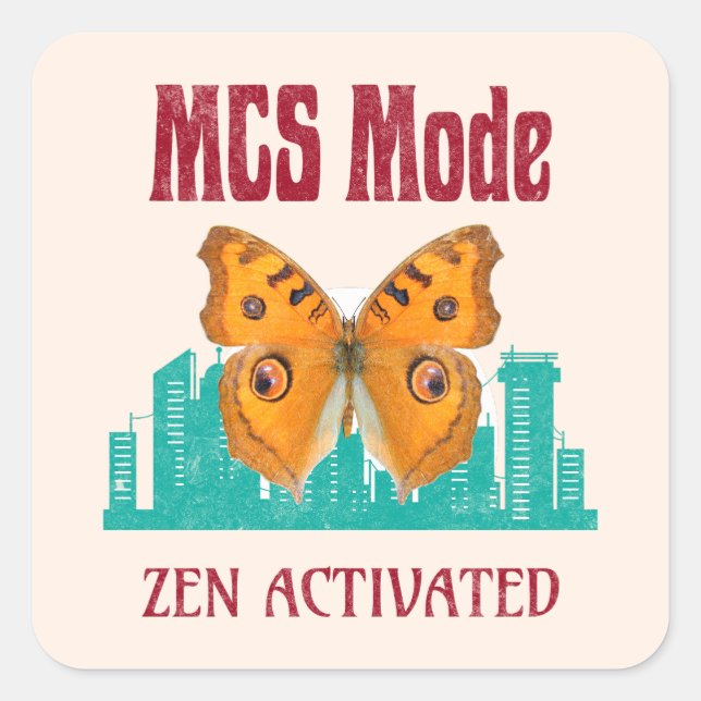 Adesivo Quadrado Modo MCS de Sensibilidade Química Múltipla (Frente)