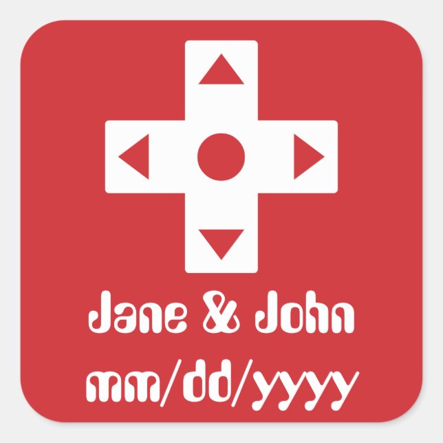 Adesivo Quadrado Modo multijogador no Cherry Sticker (Frente)