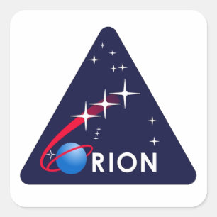 Adesivo Quadrado Módulo de Tripulação Orion
