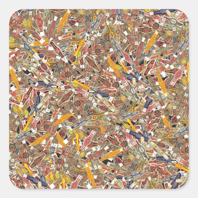 Adesivo Quadrado Molas para Anel de Cigarros (Frente)