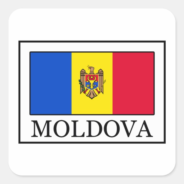 Adesivo Quadrado Moldávia (Frente)