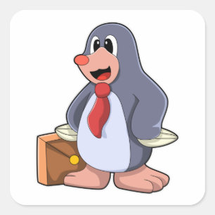 Adesivo Quadrado Mole como Empreendedor com Bag