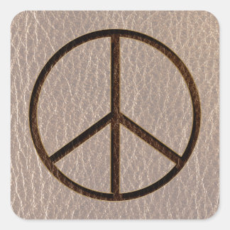 Adesivo Quadrado Molho Castanho De Olho De Couro