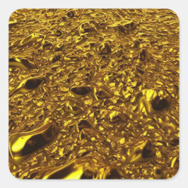 Adesivo Quadrado Molten Dourado