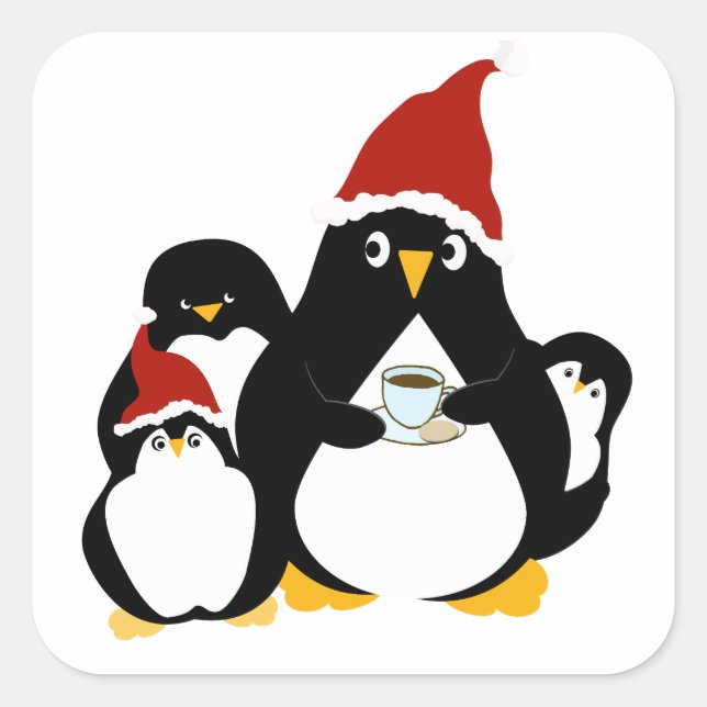 Adesivo Quadrado Mom Trying to Sneak a Quick Coffee Break (Frente)