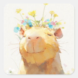 Adesivo Quadrado Momento Zen do Capivara