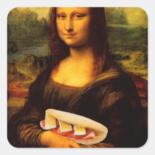 Adesivo Quadrado Mona Lisa ama Paninis
