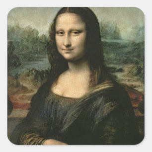 Adesivo Quadrado Mona Lisa, c.1503-6