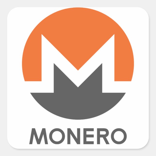 Adesivo Quadrado Monero (Frente)