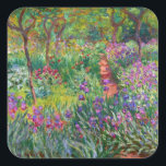 Adesivo Quadrado Monet Iris Garden no Giverny Stickers<br><div class="desc">Monet Iris Garden em adesivos Giverny. Pintura a óleo na canvas 1899. O Jardim Íris de Giverny representa uma das pinturas florais mais coloridas e amadas de Monet. O uso vibrante de púrpuras, vermelhos, verdes e azuis torna esta uma das peças impressionistas mais dinâmicas deste período rico da carreira de...</div>